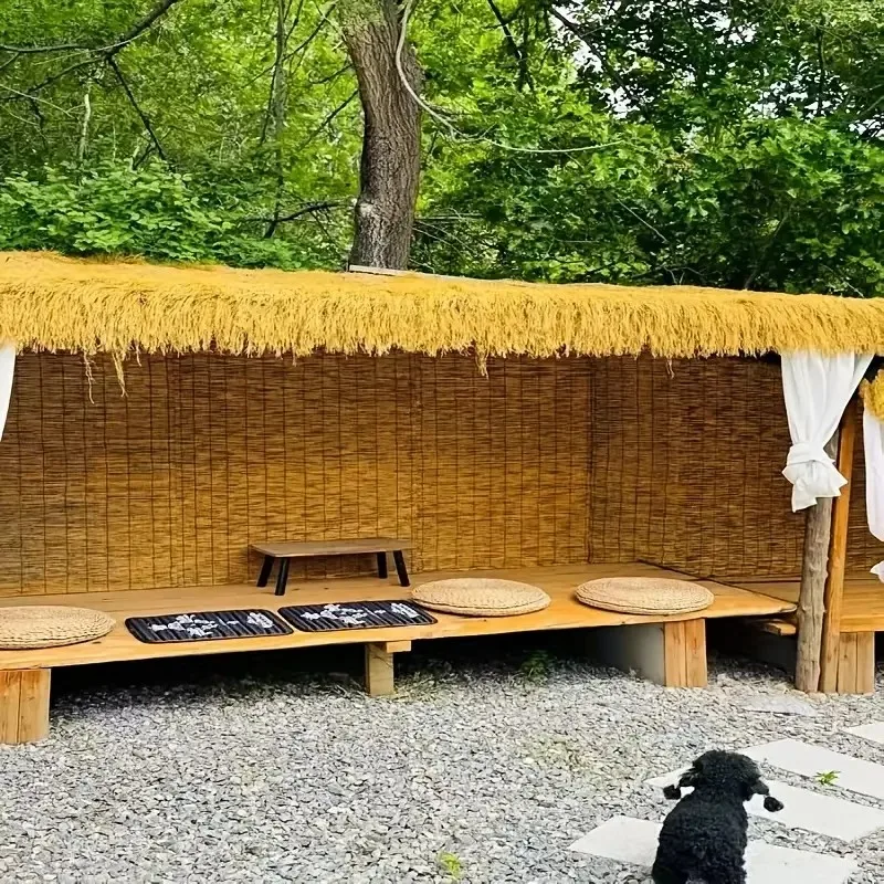 

top quality artificial thatch roof rolls durable plastic for outdoor pavilion farmhouse easy install bars cabins beach roofing