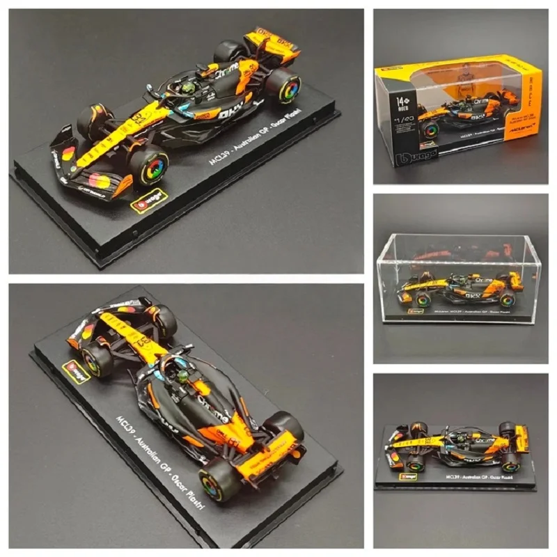 

Bburago 1:43 McL39 (с шлемом) (2025 австралийский GP) плоская черная/оранжевая модель автомобиля