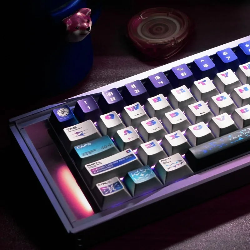 

Radium Light Theme Keycaps Set Customized PBT Sublimation Cherry Profile Keyboard Cap for Mechanical Keyboard Accessories Gift