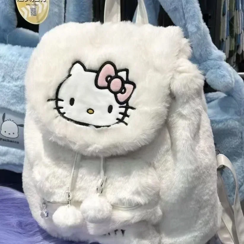 

Sanrio, Hello Kitty школьная сумка Kawaii плюшевая Kawaii Kuromi MyMelody сумка на плечо сумка женская модная сумка