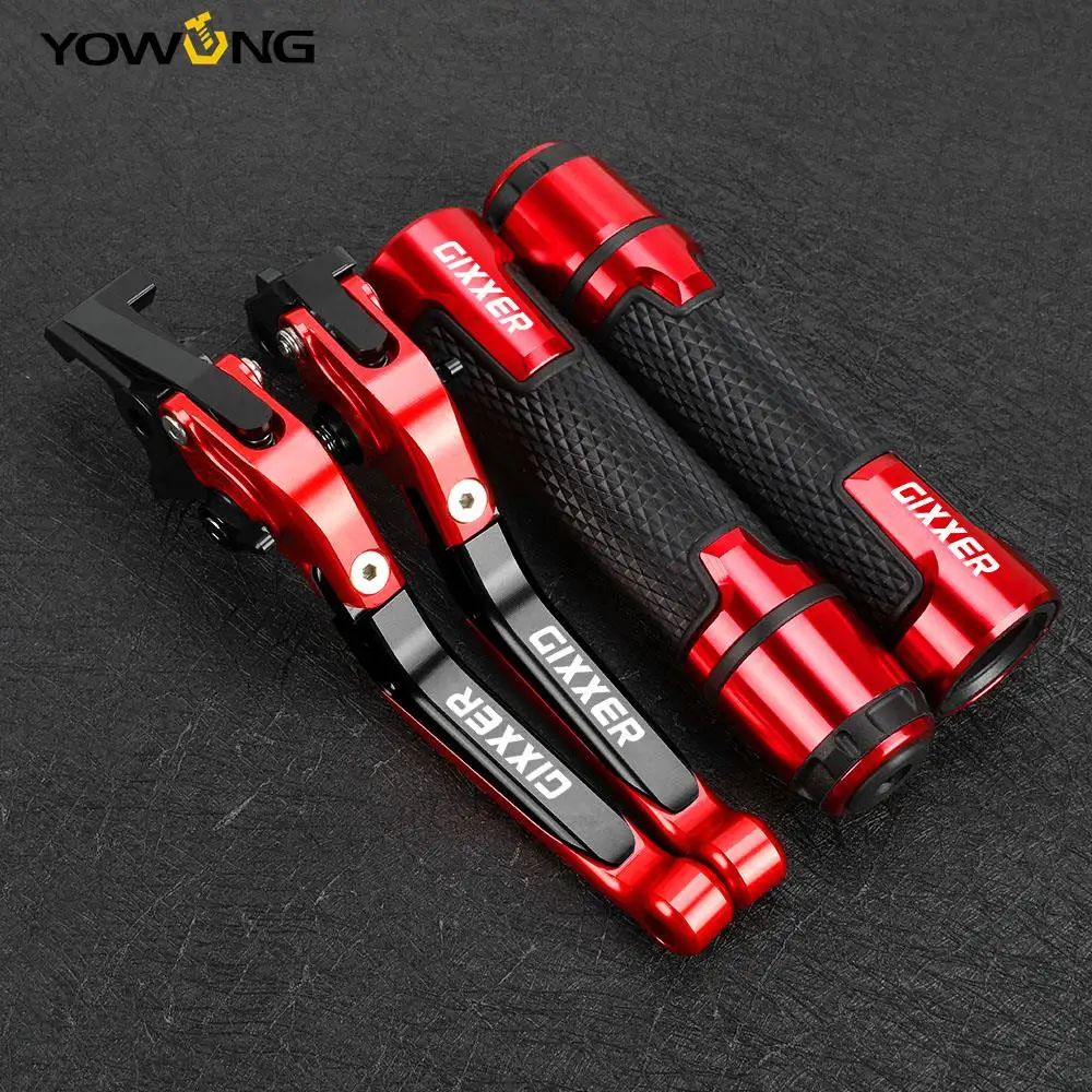 For Suzuki GIXXER 250 SF 250SF 150 125 2020 2021 2022 2023 Motorcycle Accessories CNC Brake Clutch Levers Handlebar Grips ends