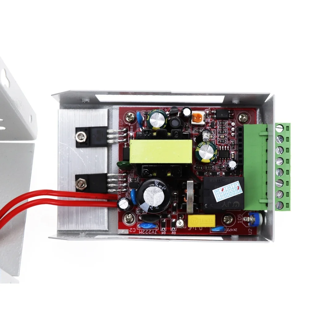 Single Dual Door 12V 3A Power Supply for Entrance Security Systems Metal Case Transformer with 0 to 15 Second Delay Adjustment