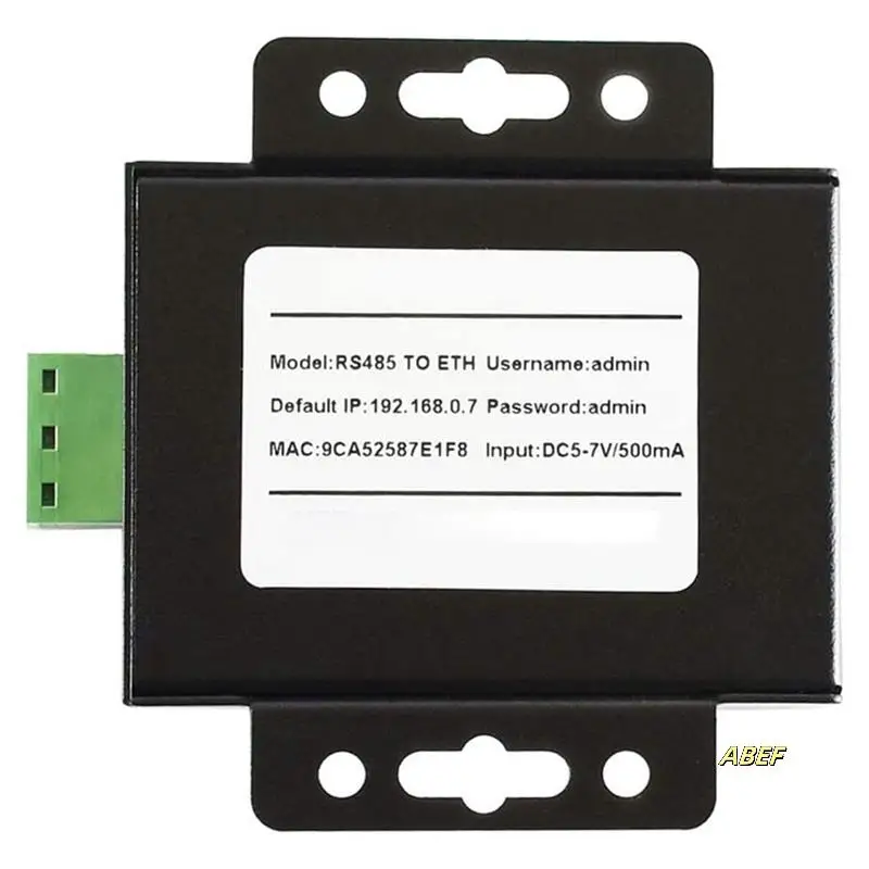 US 플러그 간의 통신이 용이한 고속 저전력 RS485-RJ45를 갖춘 2X RS485-이더넷 변환기