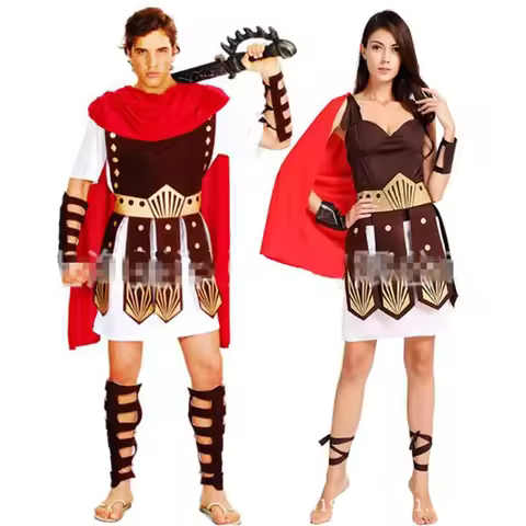 Men woman kids Greek Roman Warrior Gladiator Costume Knight Julius Caesar Costumes Halloween Party Carnival Mardi Gras purim@AS#