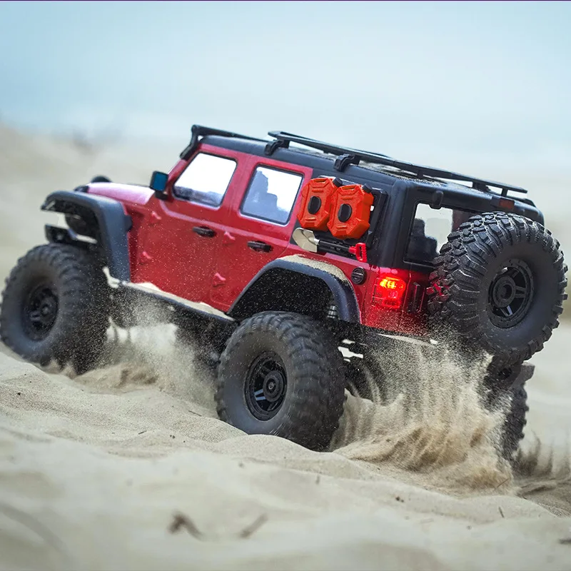 1:10 R1011 Veículo de Controle Remoto 2.4G Full Proporcional Rock Crawler LED Light 4WD Off-Road Caminhão de Escalada Brinquedos Presentes de Natal