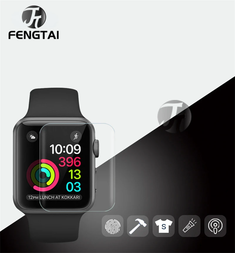 FT Screen Protector Clear Full Protective Hydrogel Film for Apple Watch 40MM 44MM Not Glass for iWatch 7 6 SE 5 4 3 38MM 42MM