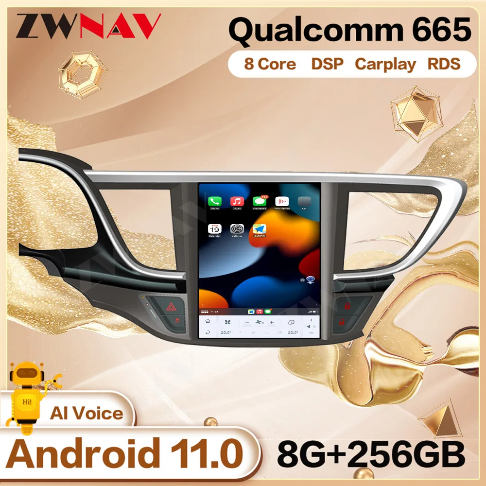 

Автомобильный мультимедийный плеер Qualcomm Tesla Screen Android 11 для Buick Excelle XT 2015 GPS аудио Радио Стерео головное устройство Carplay