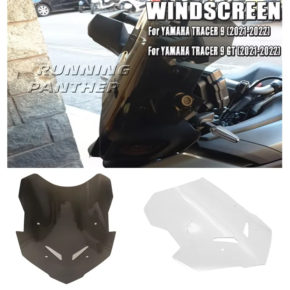 Motorcycle Accessories Fit For YAMAHA TRACER9 TRACER 9 GT 2021-2022Windscreen Windshield Deflector Protector Wind Screen