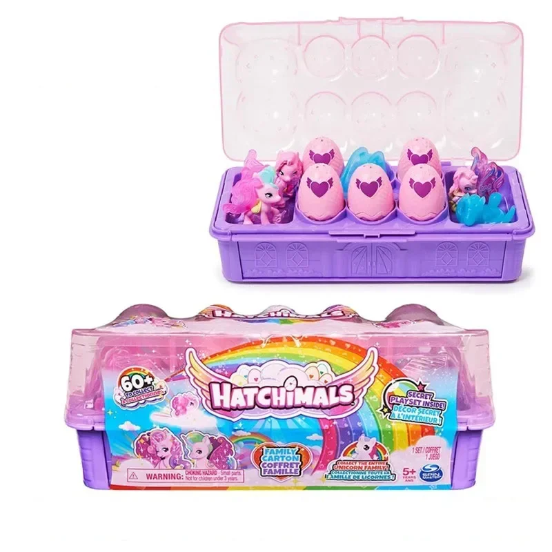 Hatchimals بيض سحري صغير للفتيات ، بيض فقس ، كاواي ، سلسلة الولادة ، صندوق أعمى قابل للتحصيل ، ألعاب حيوانات أليفة ، هدايا عيد الميلاد