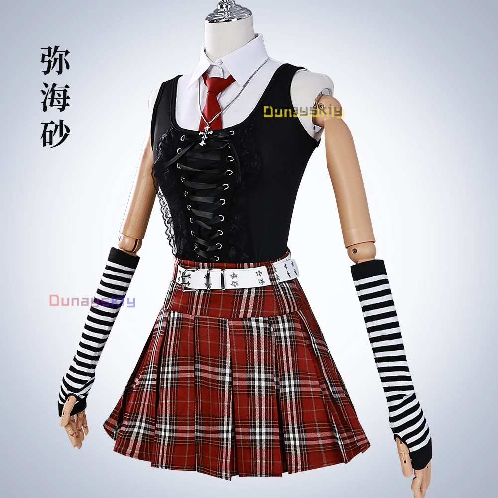 Миса Амане Косплей Примечание Смерть Джирай Кэй Костюм Дебютное Повседневное Сексуальное Платье Субкультура Ожерелье y2k Готи Лоли Униформа Экипировка Парик