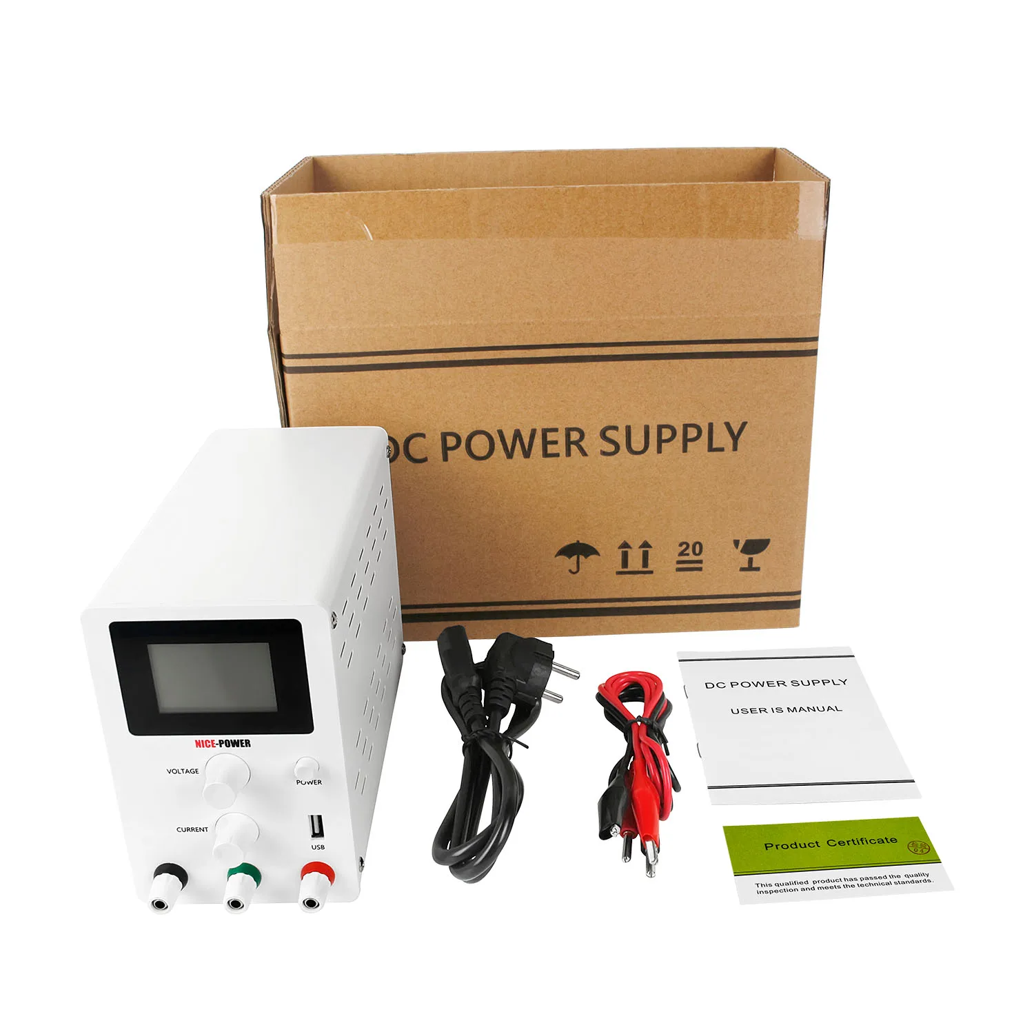 Regolatori di tensione durevoli con uscita stabile CC di potenza industriale 30V10A 60V5A Stabilizzatori Display LCD regolabile da laboratorio