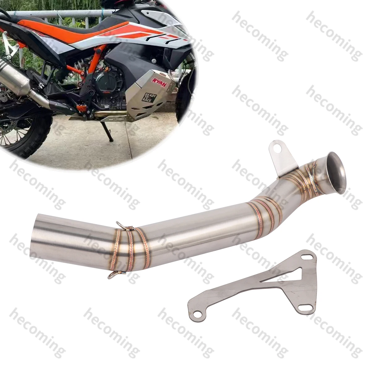 

Надеваемые выхлопы для KTM DUKE 790 ADV Moto Escape, соединяющие 51 мм глушитель, среднее звено трубы