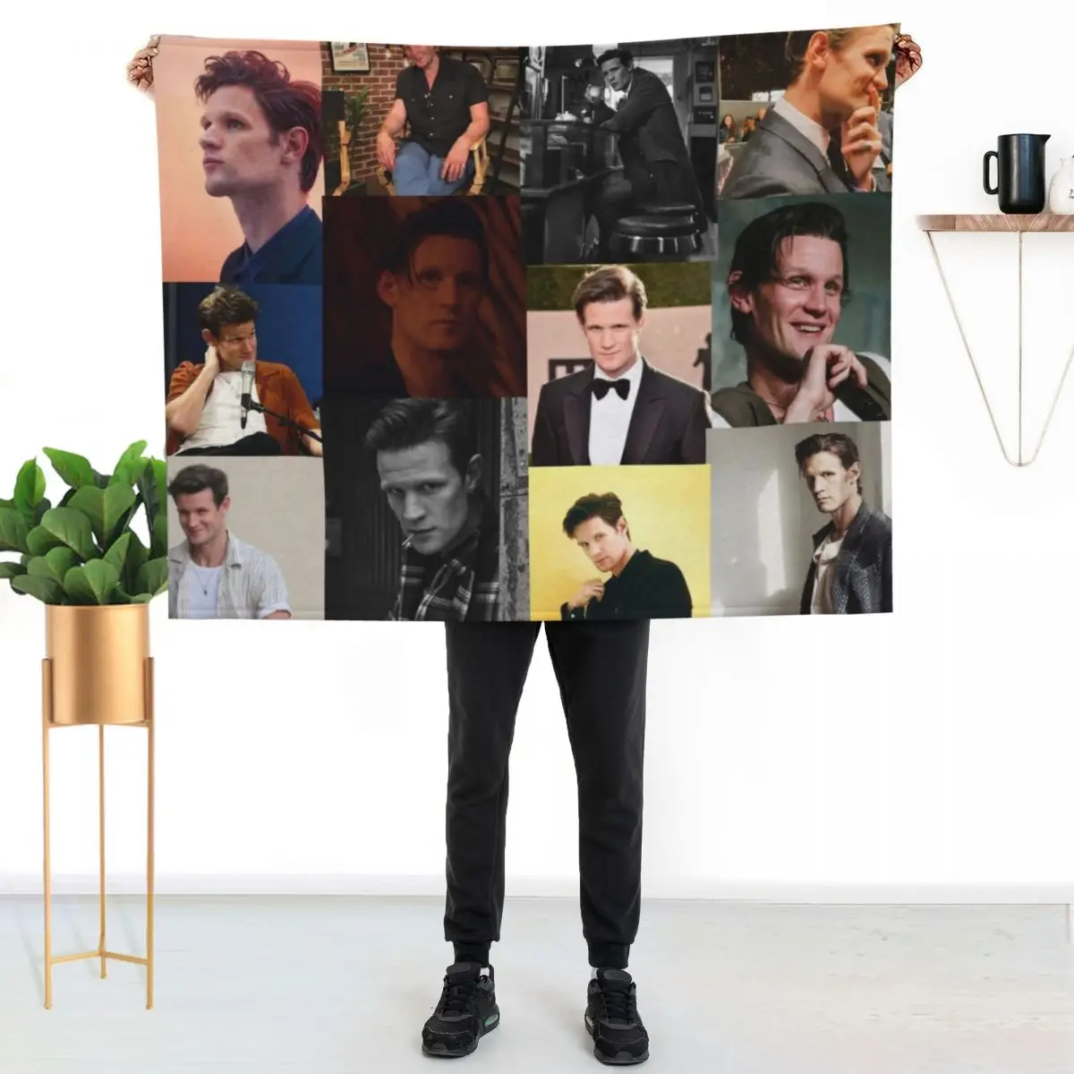 Matt Smith picture collage Throw Blanket Soft Sherpa Fleece Warm Blanket for Winter