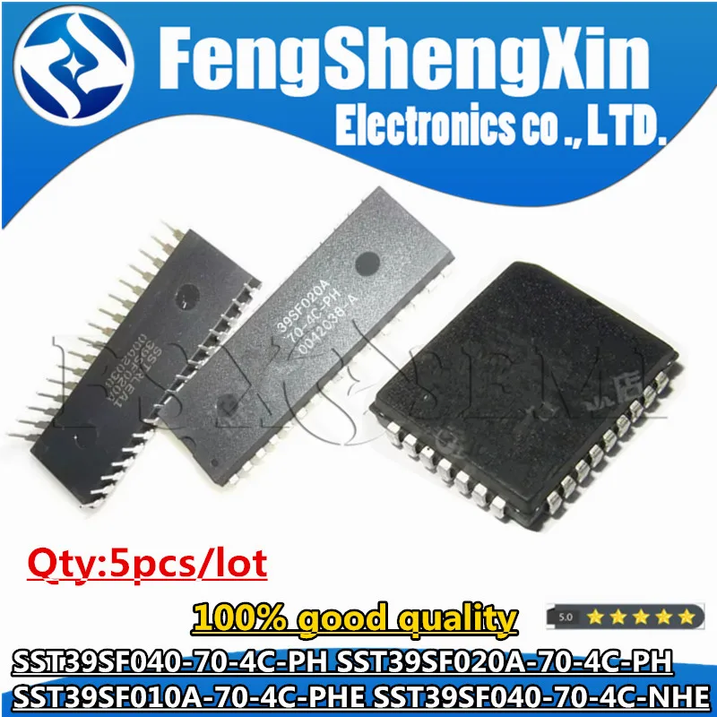 5pcs SST39SF040-70-4C-PHE SST39SF040-70-4C-PH SST39SF020A-70-4C-PH SST39SF010A-70-4C-PHE DIP32 SST39SF040-70-4C-NHE PLCC32