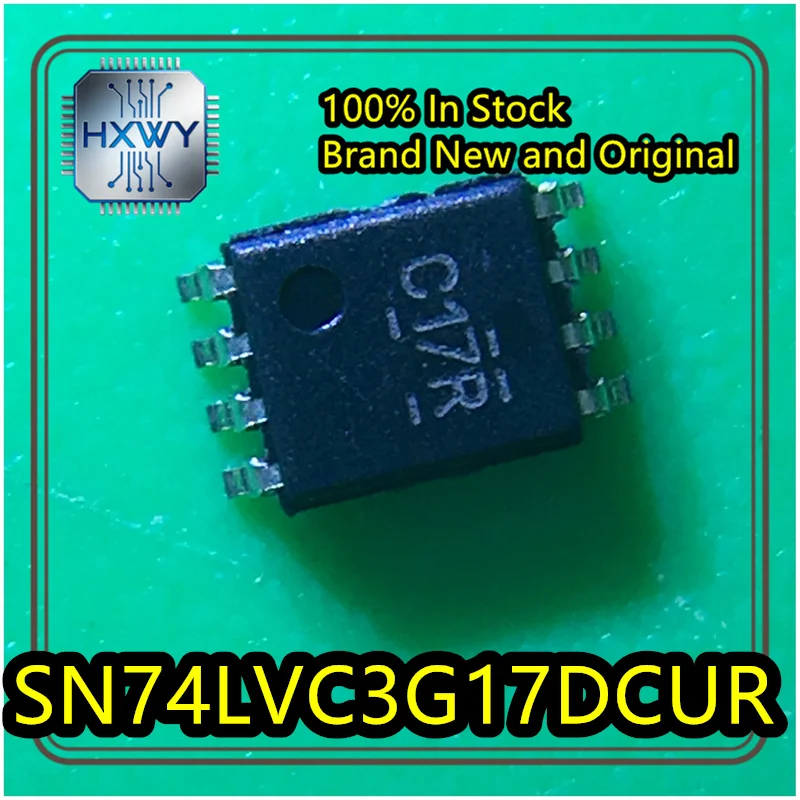 (20/100 pieces) SN74LVC3G17DCUR SN74LVC3G17 C17J VSSOP-8 Three-channel Schmitt trigger buffer chip, 100% new, original, in stock