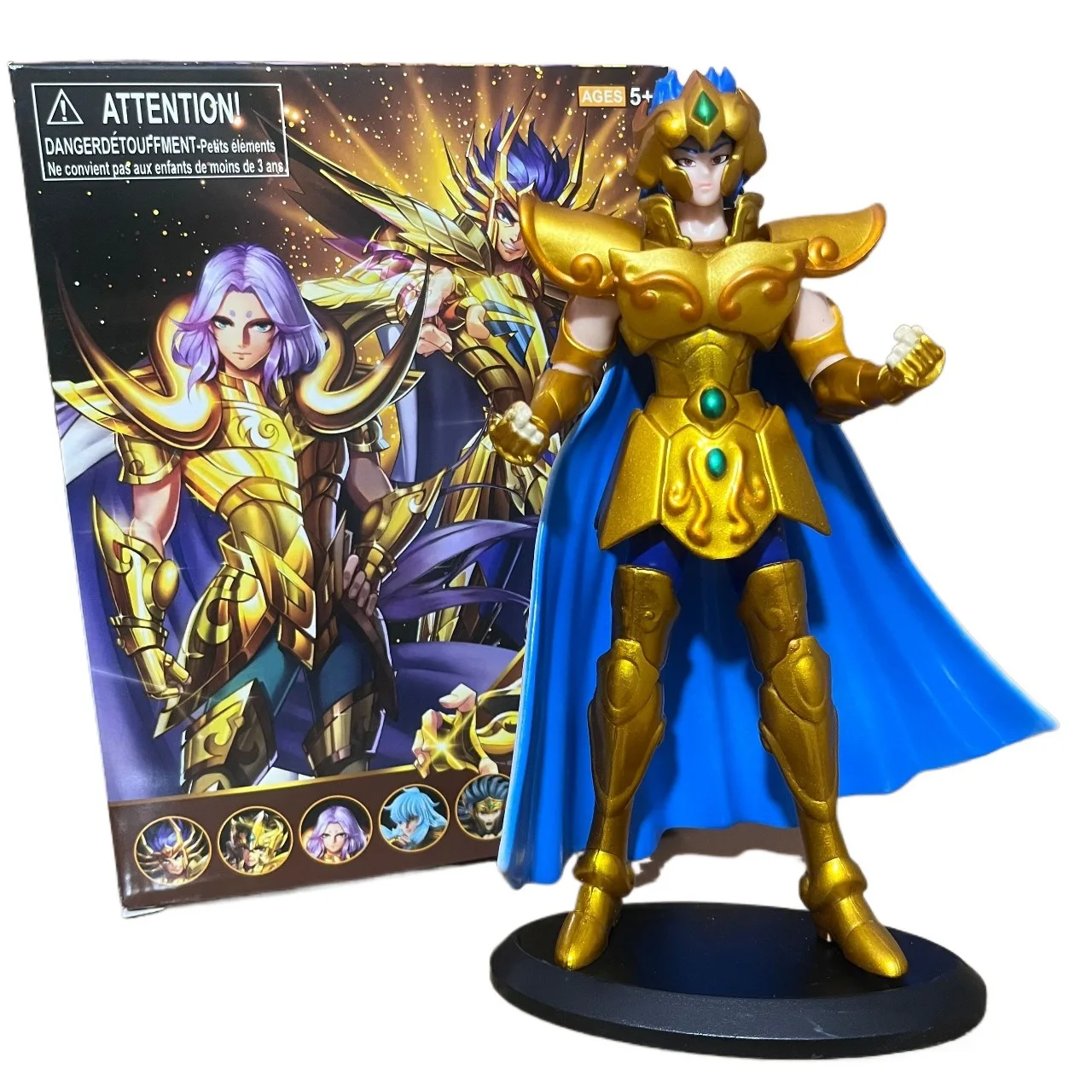 19CM Anime Saint seiya Gold Saint Figure Aries Pisces Capricorn Aquarius Stand Animation Model Toys Gifts Collection Decoration