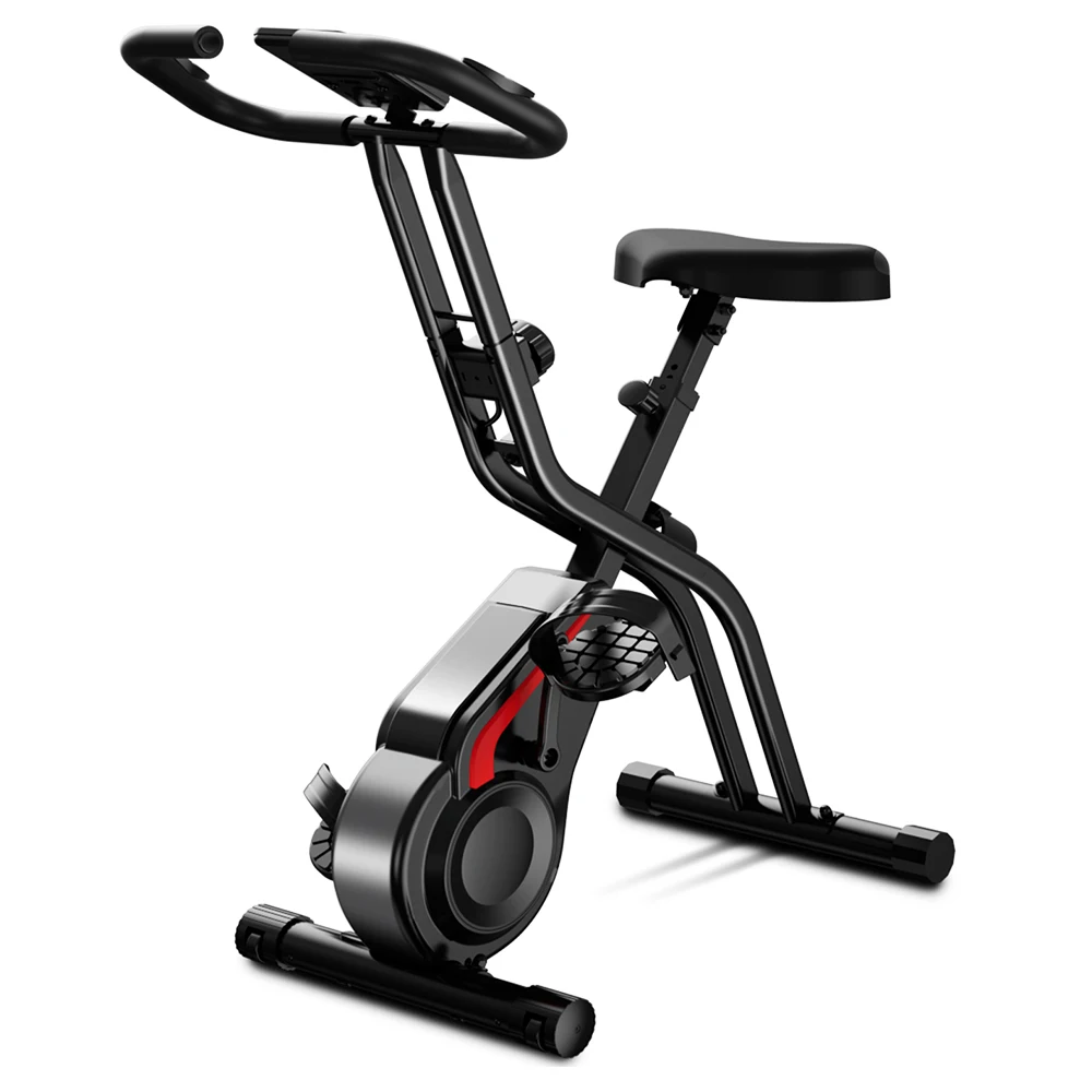 ROBORE CBX10 Fitnessfiets, Stille Magnetische Weerstand, 8 Niveaus Verstelbaar, Handpulsensoren, Max. 136kg, LCD, Dubbele Basisrollen