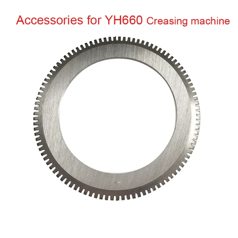 New YH660 Creasing Machine Accessories White Rubber Wheel/apron/dotted Line Knife Suitable For Electric Creasing Machine YH660