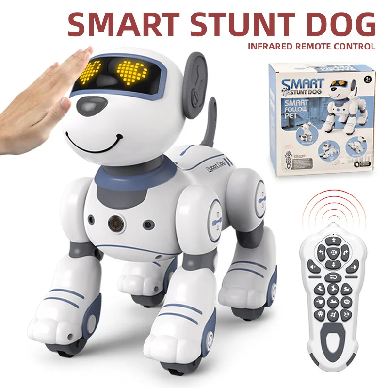 ロボット犬のリモコン,プログラム可能,ワイヤレスジェスチャー検出,電子ペット,英語版,子供向けギフト,新品