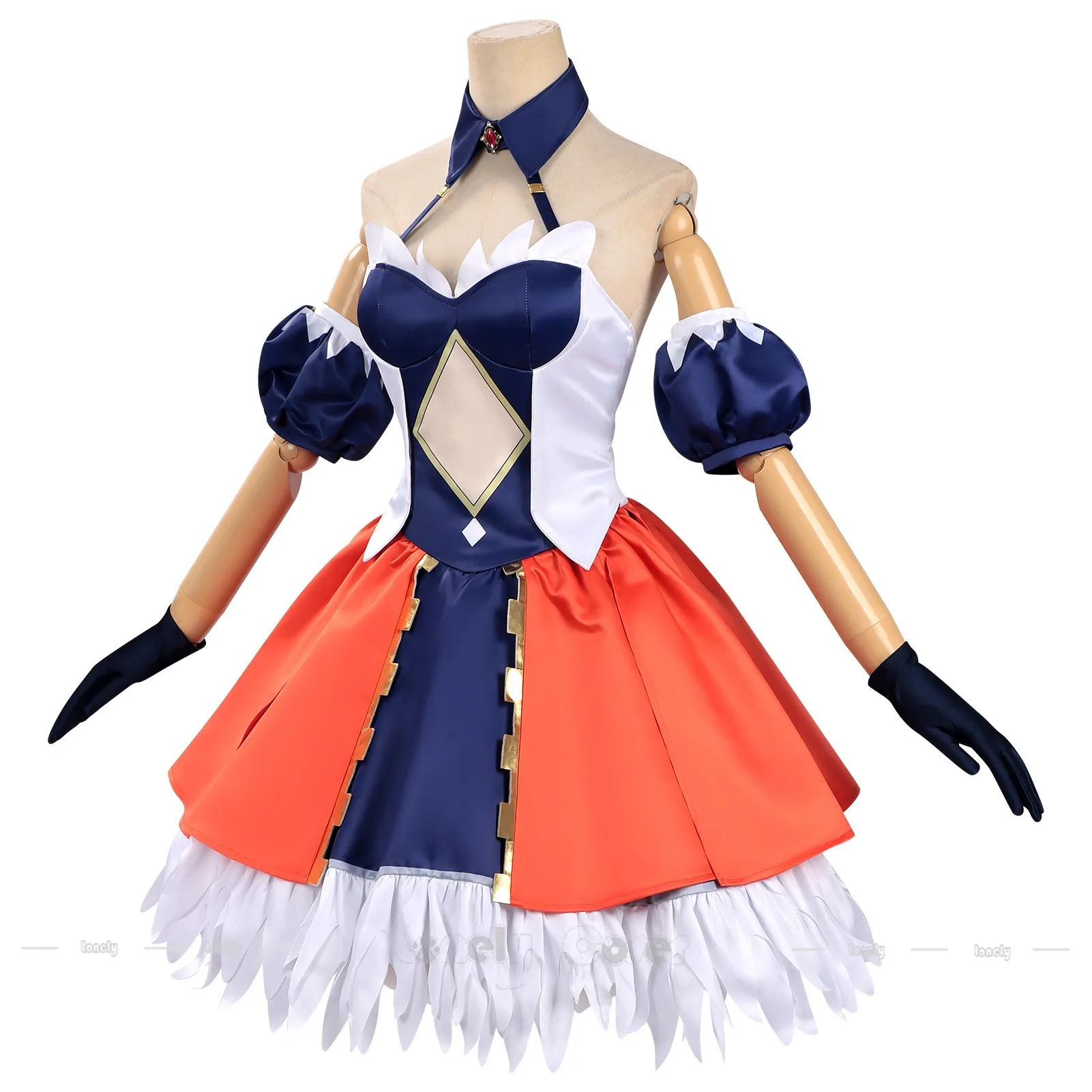 

Anime Record of Ragnarok Alvitr Cosplay Costume Shuumatsu no Valkyrie Dress Headwear Sleeves Gloves For Women 202Halloween Prop