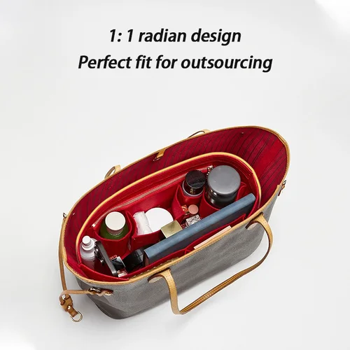 Imagen 2 del producto Inserto organizador de bolso para bolsos, organizador de bolsa de fieltro para bolso y bolso, inserto organizador de bolso de mano, para lv neverfull