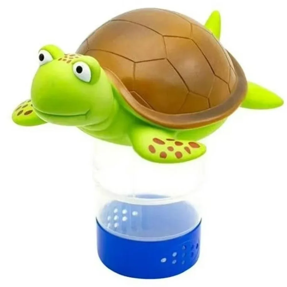 New Durable Pool Floater Creative Adjustable Floating Chlorine Dispenser Cute Turtle Design Tablet Floater Swimming Pool