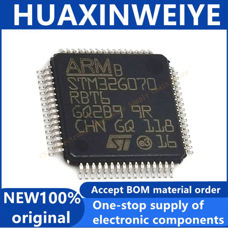 1 шт./Лот новый оригинальный STM32G070RBT6 LQFP-64 STM32G0 серия 32-битный однокристальный микроконтроллер MCU LQFP64 STM32G070RBT6TR