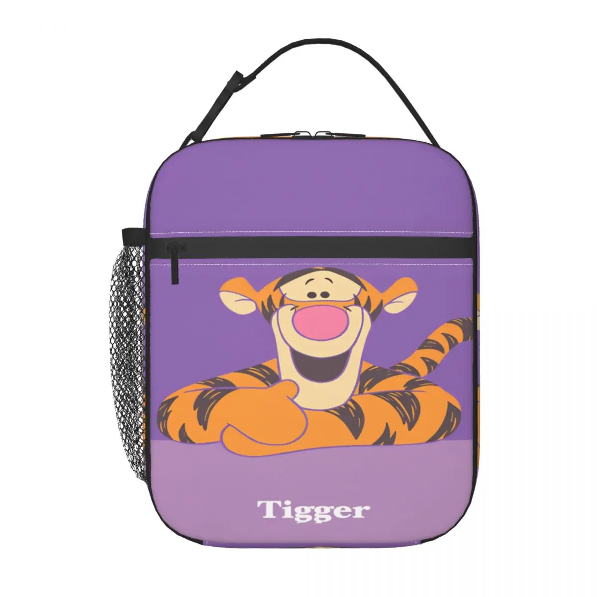 Winnie The Pooh Tigger Lunch Bag Picnic Lunch Box For Women Retro Custom Tote Food Bags Oxford Convenient Cooler Bag