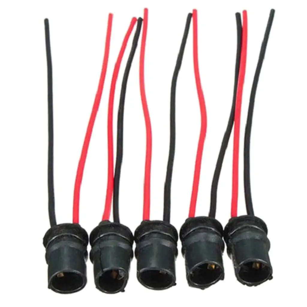 5 Pack of T10 194 Extension Harness Plugs Connectors Wiring Sockets for Cars, Bikes, Trucks, Trailers, Boats, Caravans