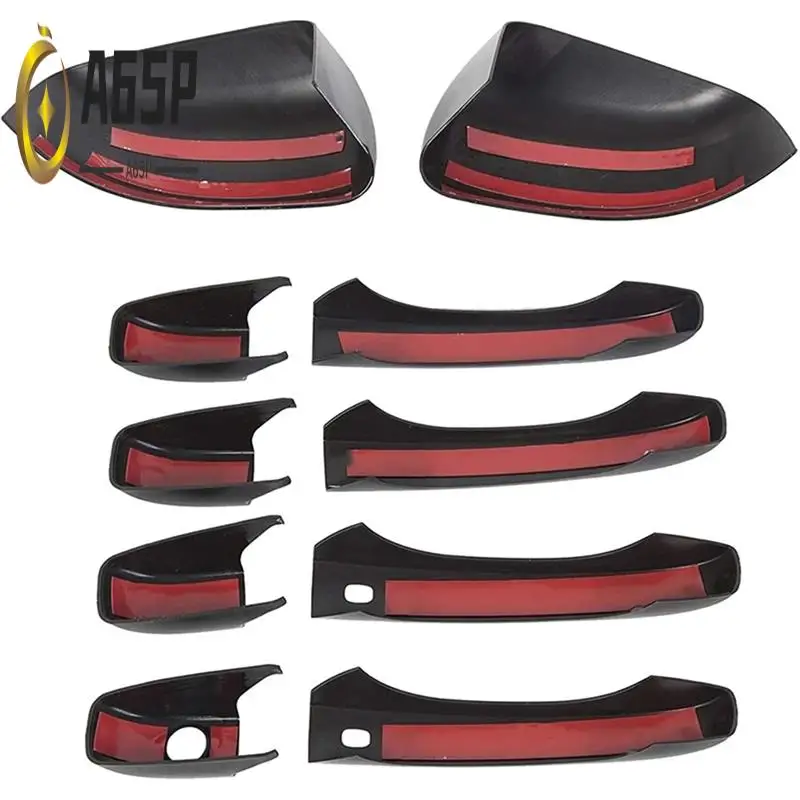 

A65P-Mirror Covers+Door Handle Covers For Jeep Grand Cherokee Dodge Durango 2011-2020