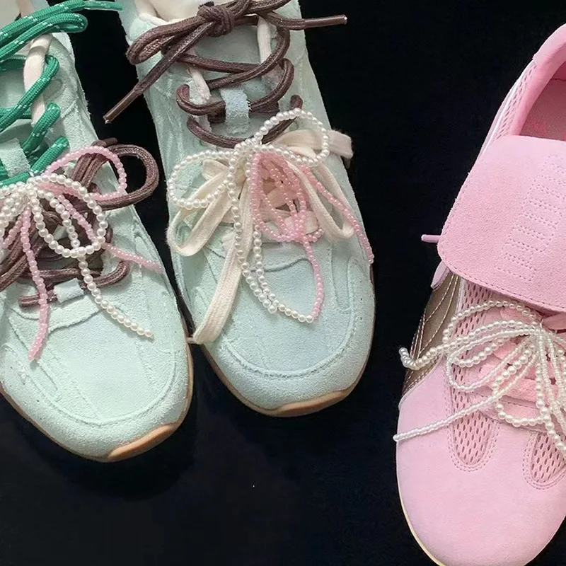 Premium Faux Pearl Bow Heart Shoe Clips for Sneakers DIY Handmade Lace Decor Accessory for Shoelaces Durable Cute