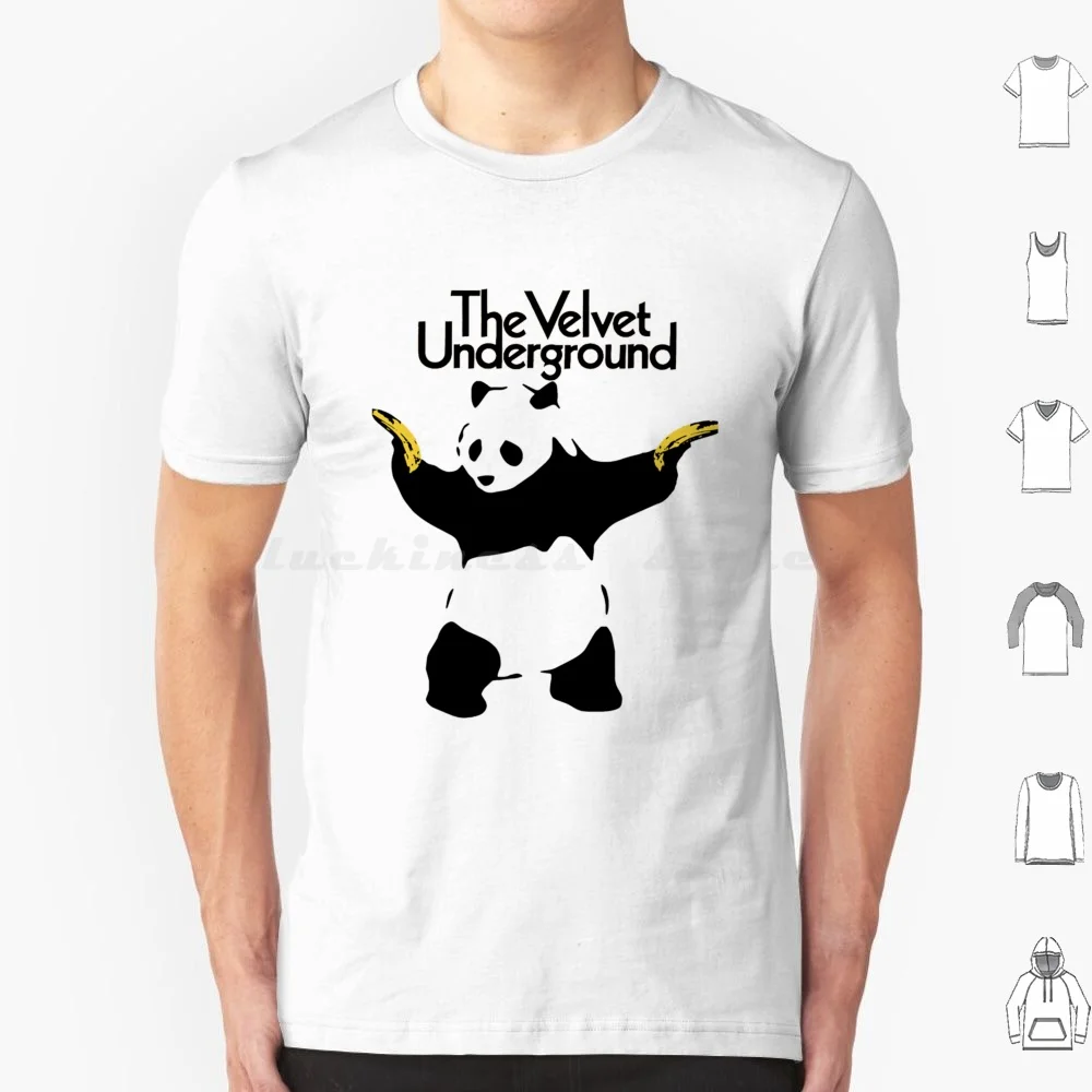 

Бархатная футболка с пандой, хлопковая мужская и женская футболка с принтом «сделай сам», бархатная футболка Underground Velvet Underground Nico Lou Reed, музыкальная группа, банан