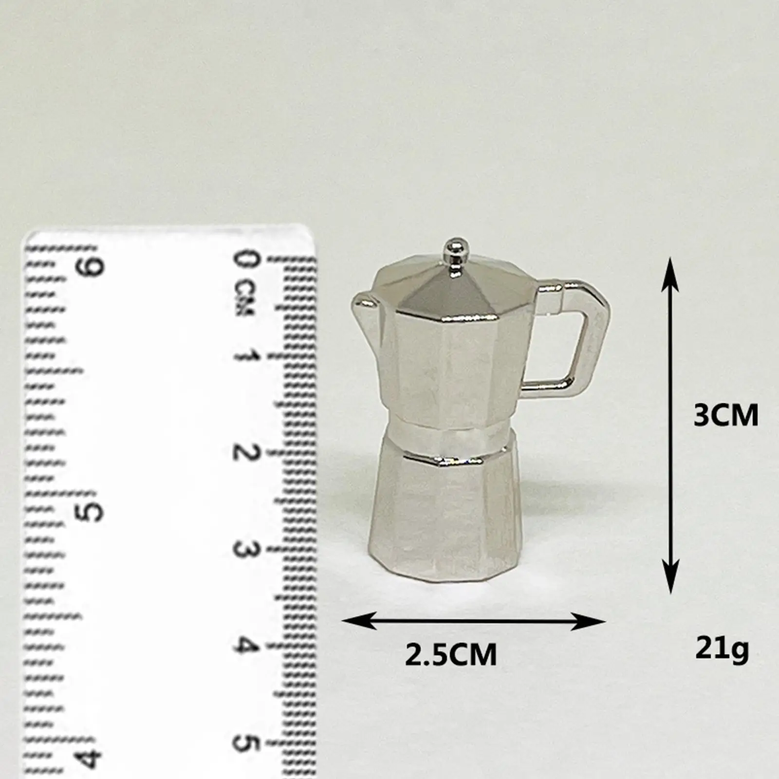إبريق قهوة لبيت الدمى بمقياس 1/6 لتزيين أثاث المطبخ المصغر