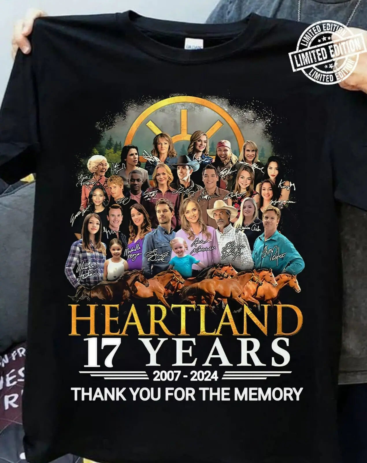 Heartland 17 Years 2007-2024 T-Shirt, Heartland Anniveresary T-shirt Gift Fan