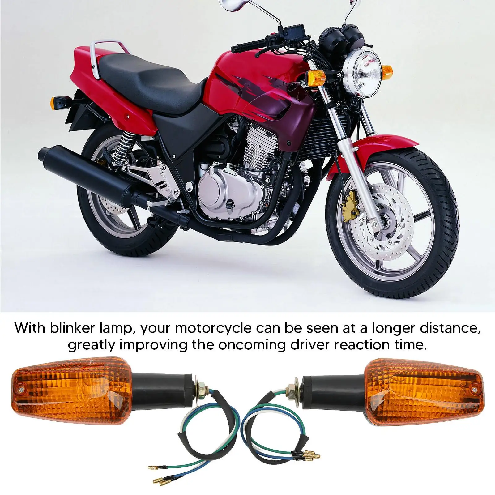 Super Bright Motorcycle Turn Signal Light for cb400 CBR929RR CBR954RR - Easy Install