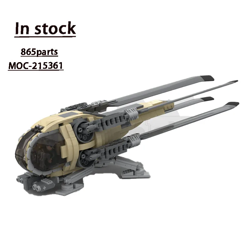 

MOC-215361 New Space Flapping Wing Aircraft Building Block Model, 865 Pieces, Boys' and Children's Birthday and Christmas Toy