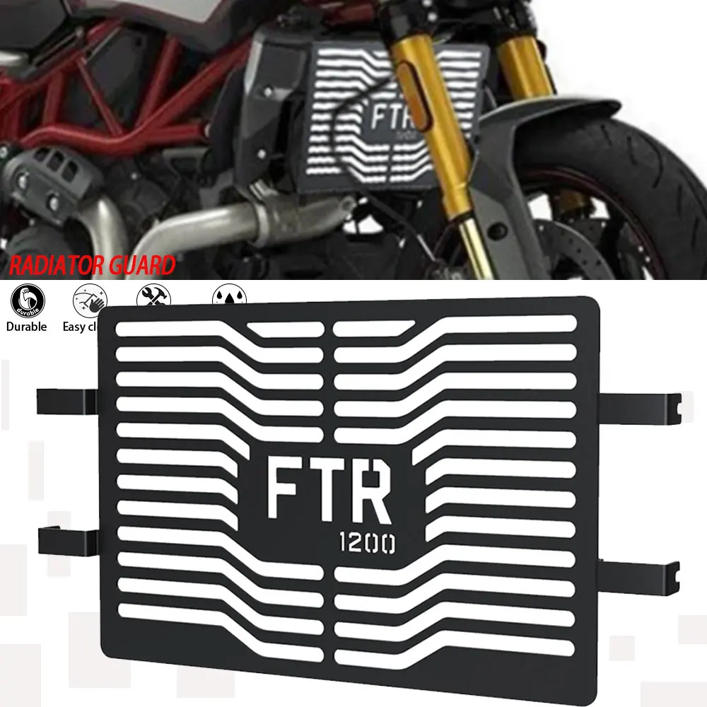 

2024 New Motorcycle Accessories For Indian FTR 1200 2019 2020 2021 2022 2023 FTR1200 Radiator Grille Guard Cover Tank Protective