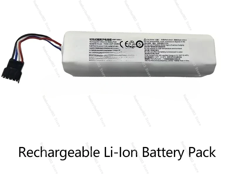 

Original Lithium-ion Battery Pack for Robot Vacuum Mop, D9, F9, L10, L10 Pro, 5200mAh, 4INR19, 66-2