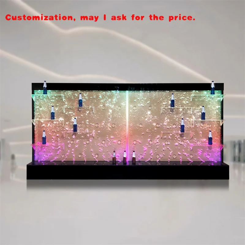 

Изготовленный на заказ светодиодный перегородка для комнаты, акриловый домашний декор, пузырьковая стена, движущаяся пузырьковая стена, фонтан в помещении