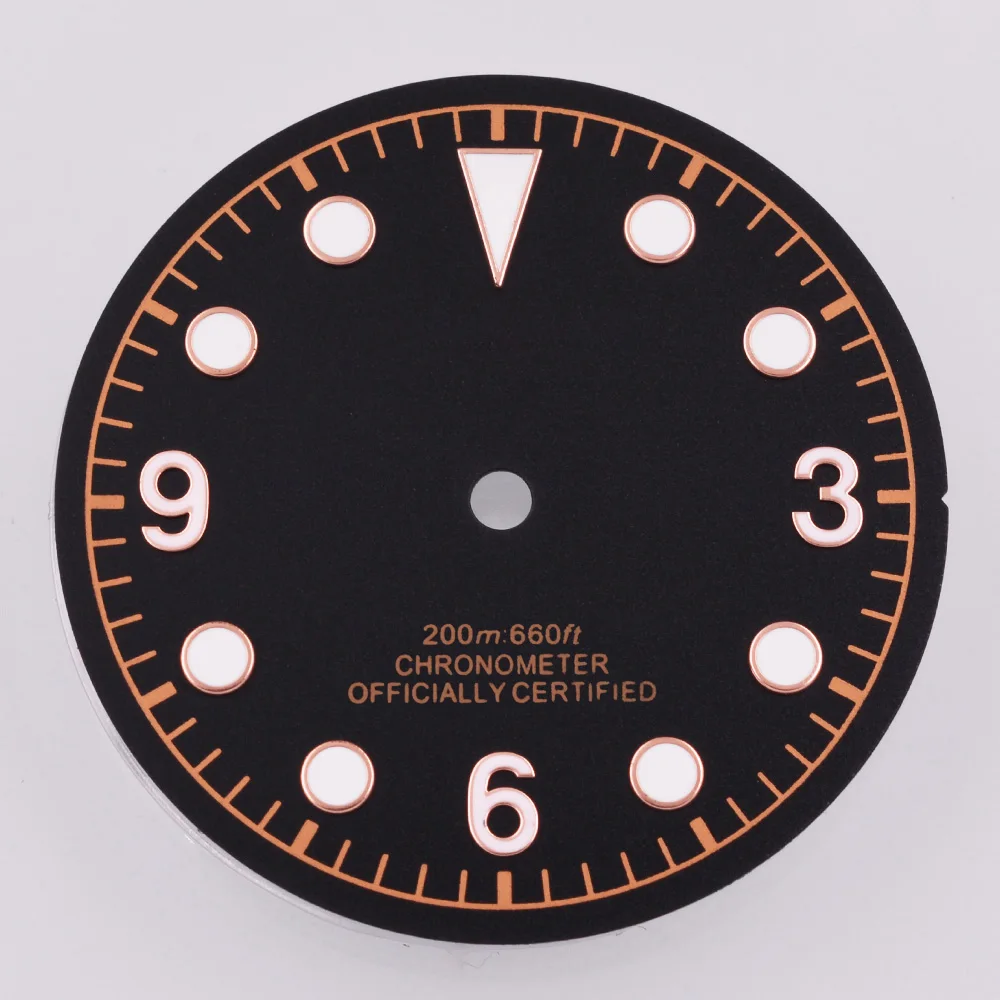 30.5mm Sterile Watch Dial Green Luminous Fit NH35 NH36 ETA 2836 2824 PT5000 ST2130 Mingzhu DG2813 3804 Miyota 8205 8215 Movement