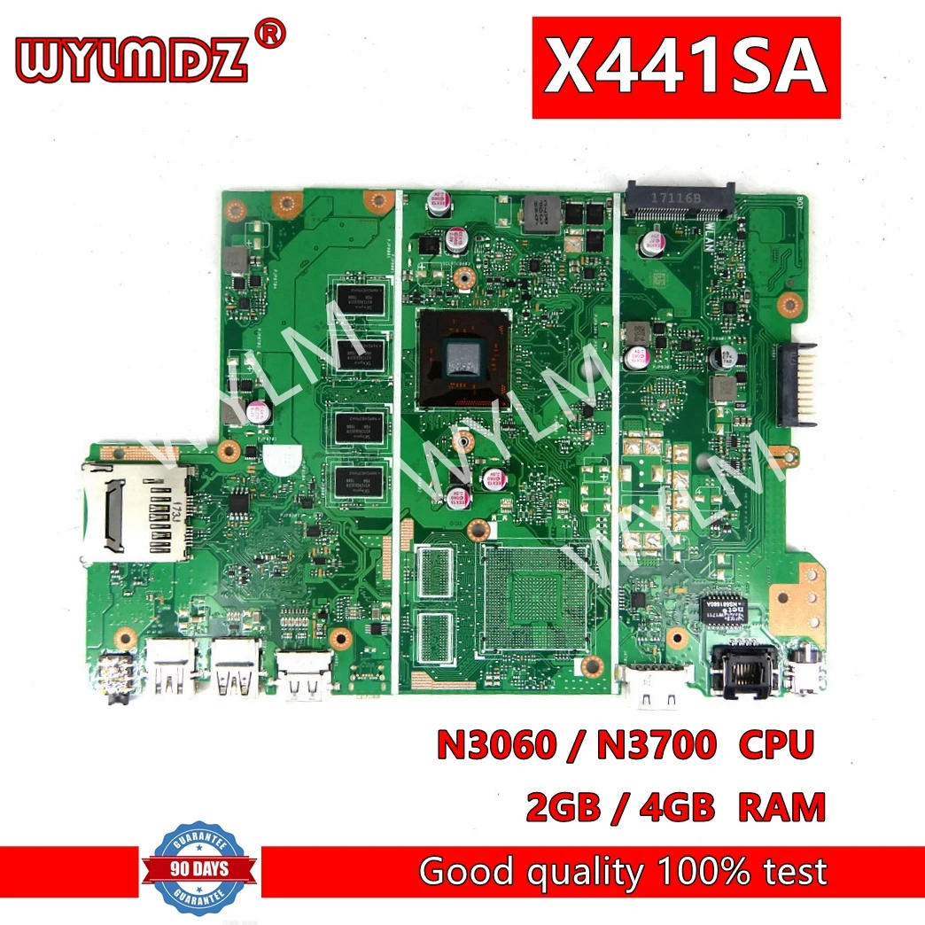 

X441SA N3060/N3700 CPU 2G/4G RAM Laptop Motherboard REV2.1 For Asus X441S X441SA X441SC A441S Mainboard 100% Tested