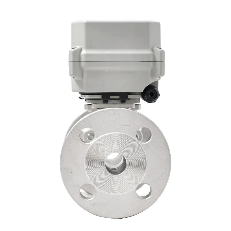 AC110-230V Normalmente chiuso CR202 SS304 Flangia DN20 Valvola a sfera elettrica Controllo del flusso