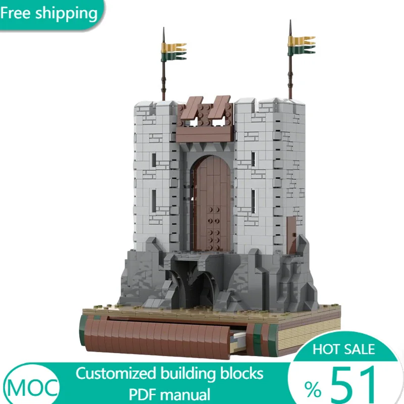 

1136 деталей: Звездные Ворота Святых Рыцарей MOC – Модульный конструктор, развивающая популярная игрушка-конструктор, подарок на Рождество