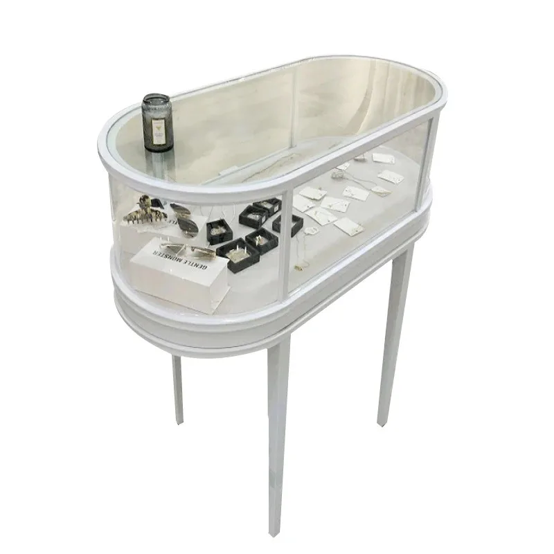 Customize.International One-Stop Solution Display Cabinet Furniture Aluminum Profile Jewelry Glass Display Showcase Kiosk