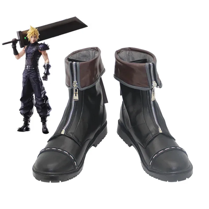 

New Game Cloud Strife VII Final Fantasy7 Cosplay Shoes Boots Christmas Anime Halloween Party Costume Props2025