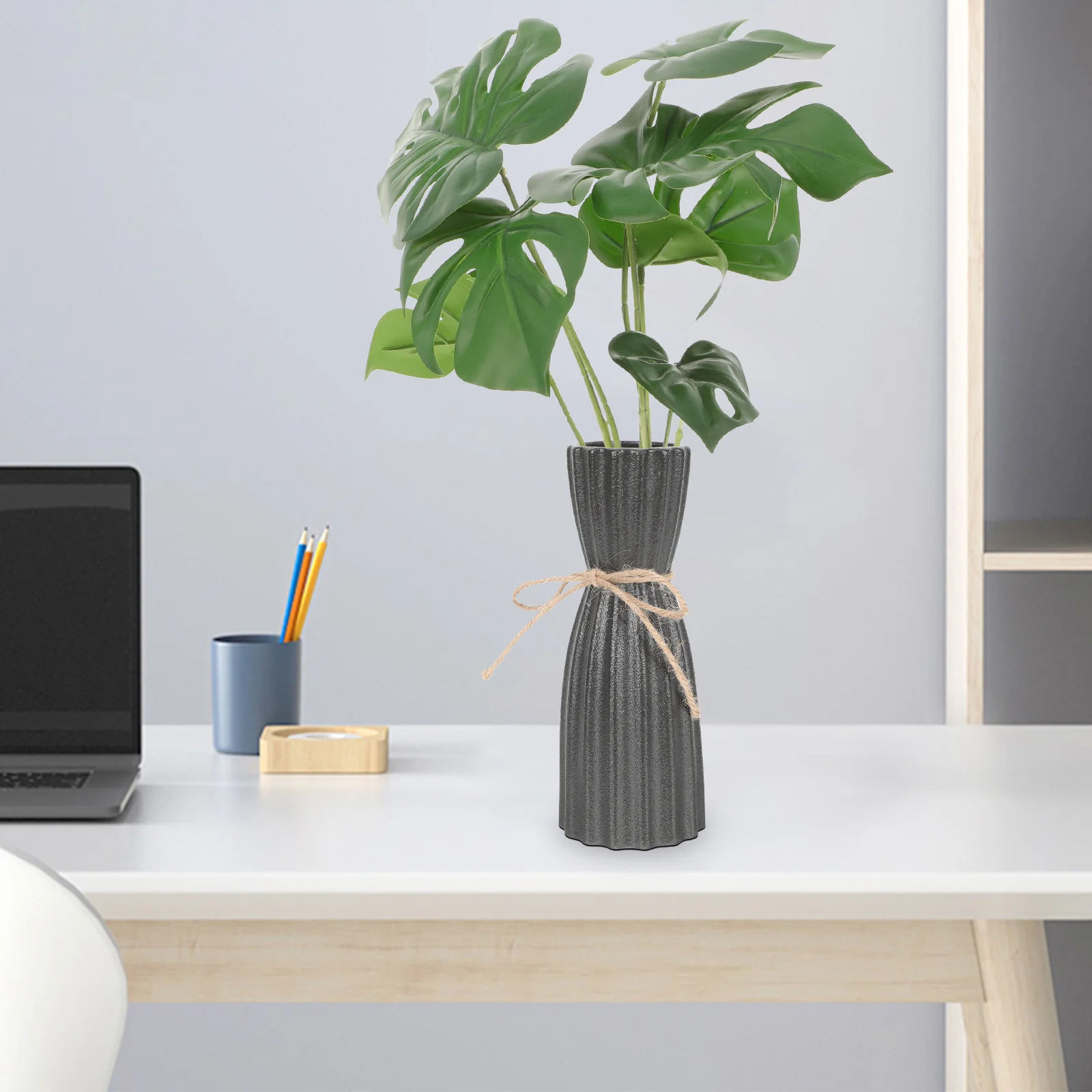 

Durable Fake Monstera Plant Realistic Design Home Office Small Faux Plant Decorative Decor Room Supplies Home Supply