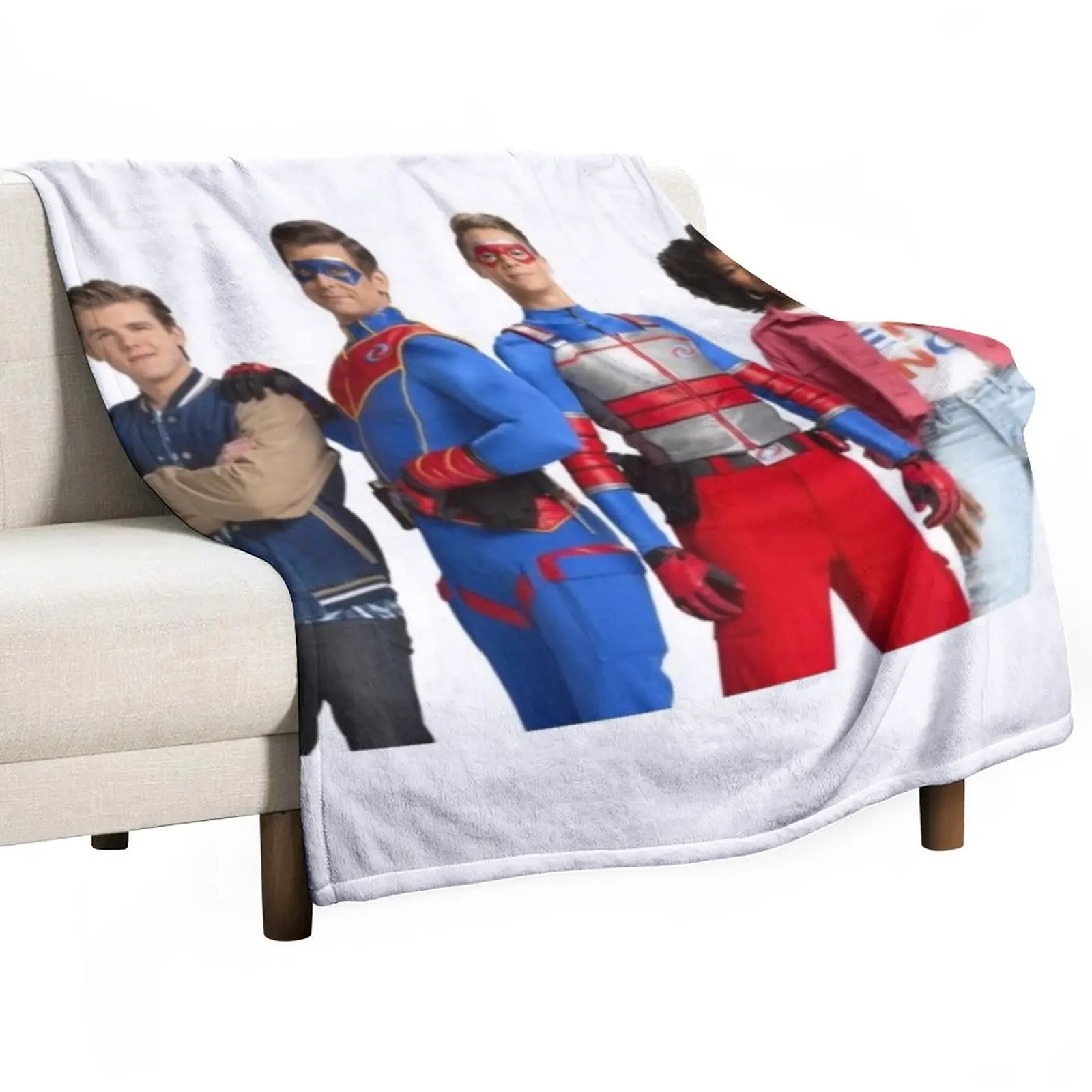 

Cast of Henry Danger Throw Blanket Thin Blankets bed plaid