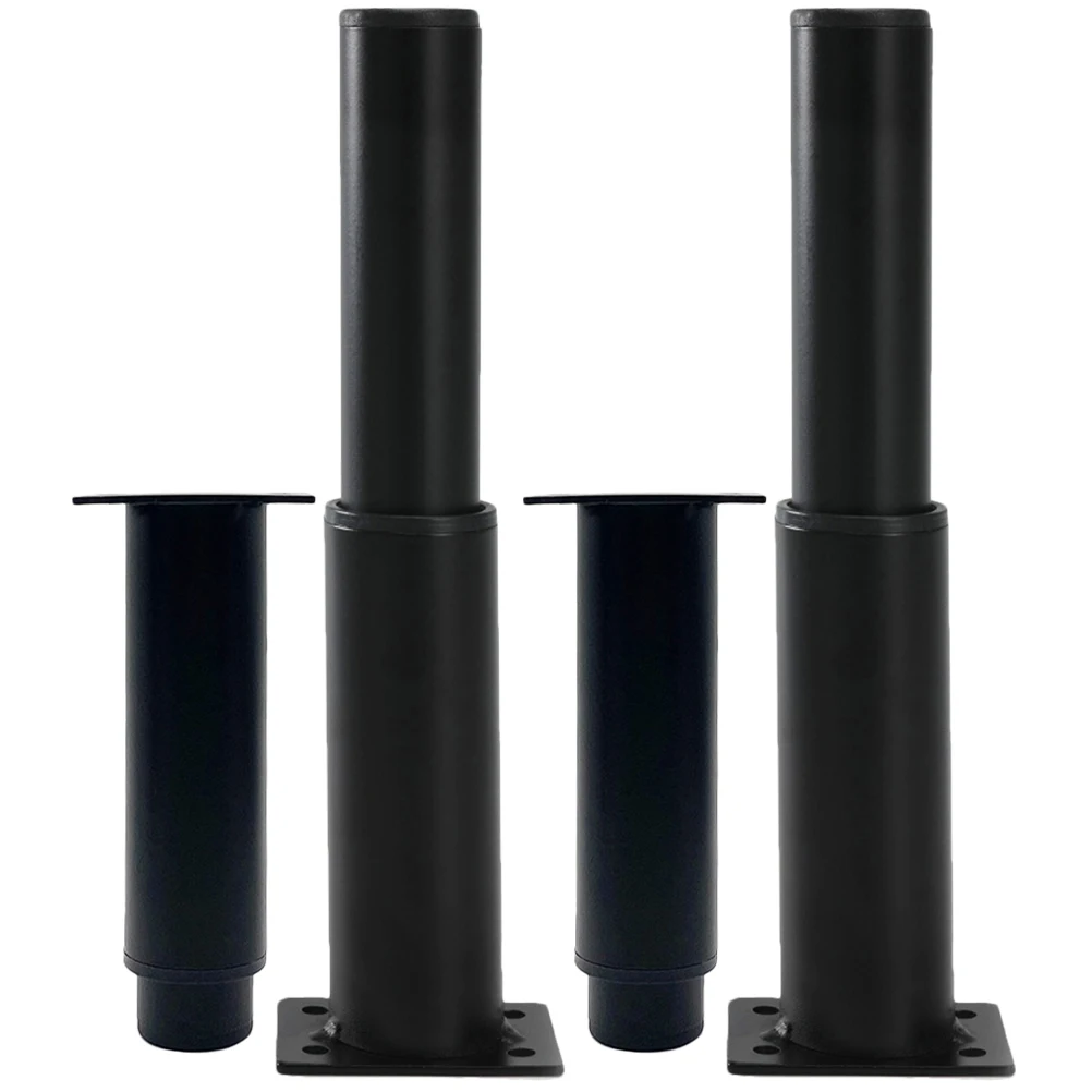 

4pcs Adjustable Furniture Legs Metal Iron Bed Support Strong Load Bearing Non Black Thickened Leveler Sofa Table Cabinet