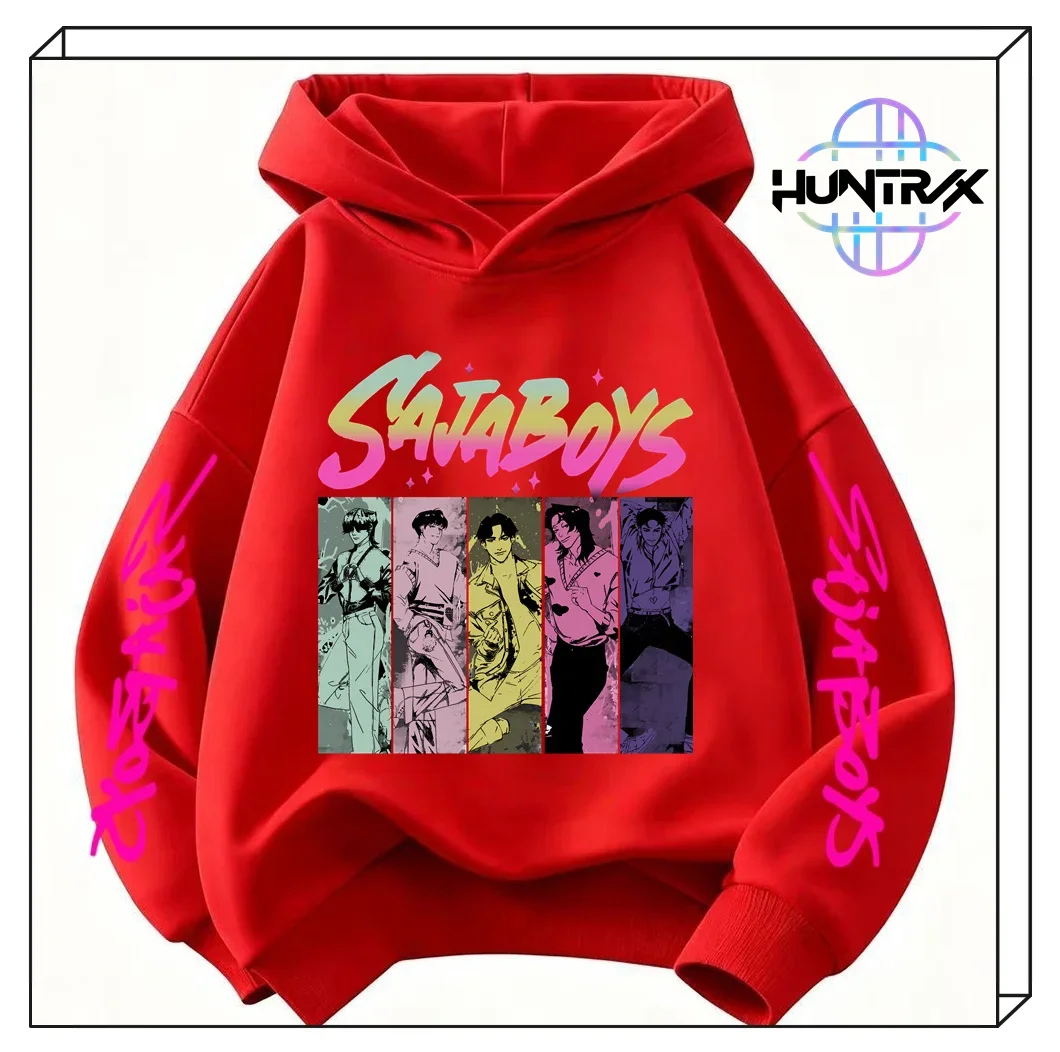 

Kids' KPop Demon Hunters Hoodie 3-14Y Boys' Same Style As Hot Sale Anime Hoodie Soft Fleece 3D Print Autumn​