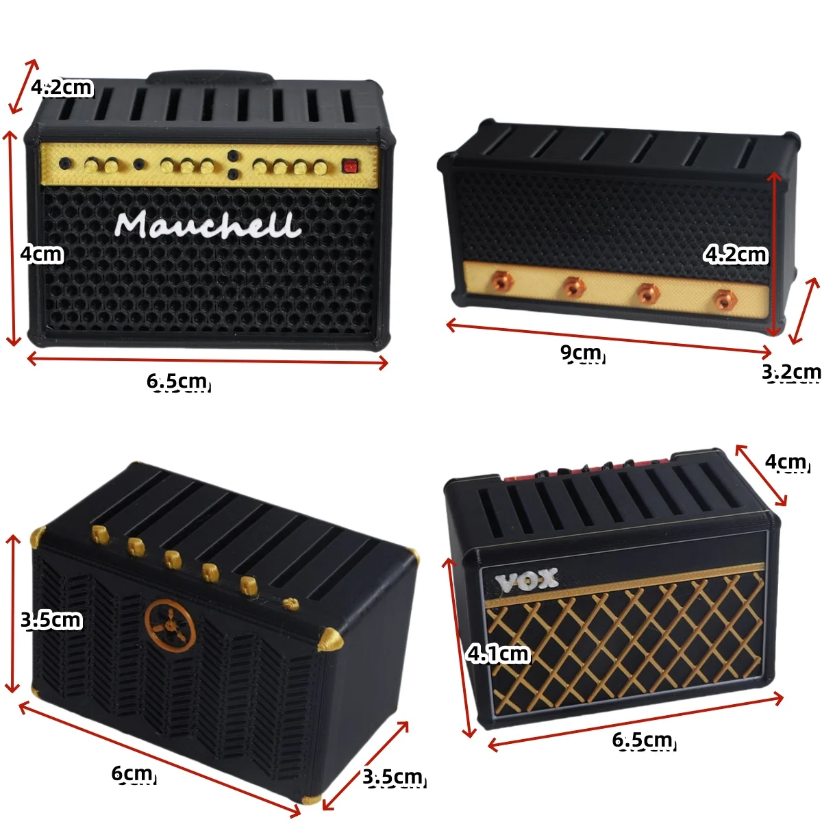 Guitar Pick Holder, 3D Printed Amp Speaker Picks Holder/Speaker Shape Design for Guitar Players and Music Lovers Storage Box